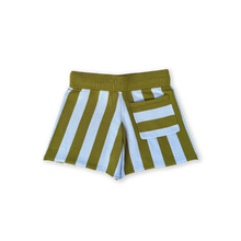 Load image into Gallery viewer, Organic Vertical Stripe Knit Shorts - Ocean &amp; Leaf
