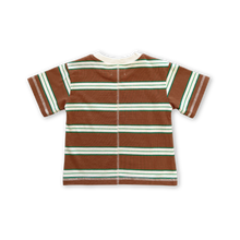 Load image into Gallery viewer, Cotton Sports Stripe Tee - Acorn
