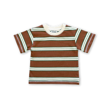 Load image into Gallery viewer, Cotton Sports Stripe Tee - Acorn
