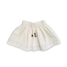 Load image into Gallery viewer, Embroidered Ziggy Skirt - Cream
