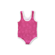 Load image into Gallery viewer, Ribbed Posy Swim Suit - Berry

