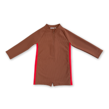 Load image into Gallery viewer, Zip LS Swim Suit - Teddy
