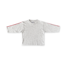 Load image into Gallery viewer, Organic Seam Long Slv Knit Tee - Grey Marle
