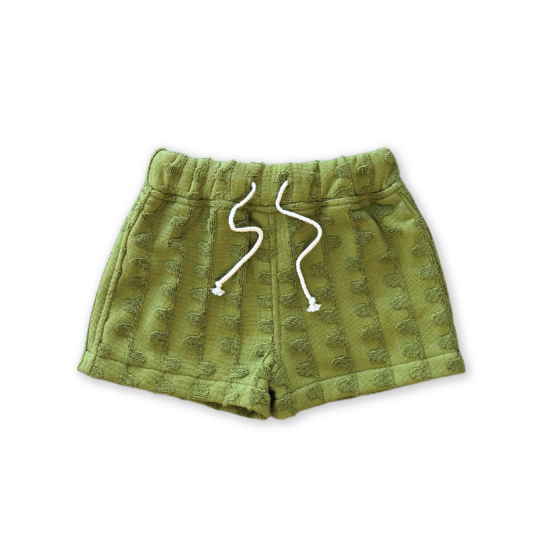 Terry Towelling Flow Shorts - Leaf