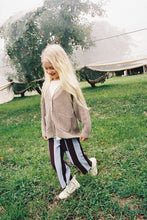Load image into Gallery viewer, Organic Striped Knit Pants - Plum &amp; Haze
