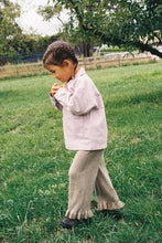 Load image into Gallery viewer, Organic Frill Knit Flares - Oatmilk
