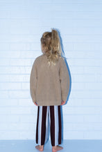 Load image into Gallery viewer, Organic Striped Knit Pants - Plum &amp; Haze
