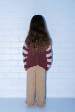 Load image into Gallery viewer, Organic Frill Knit Flares - Oatmilk
