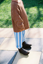 Load image into Gallery viewer, Organic Milano Stripe Knit Pant - Cobalt Ice
