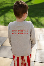 Load image into Gallery viewer, Organic Have A Nice Day LS Tee - Grey Marle

