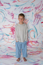 Load image into Gallery viewer, Organic Seam Long Slv Knit Tee - Grey Marle
