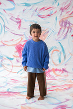 Load image into Gallery viewer, Textured Organic Slub Knit Pull Over - Cobalt
