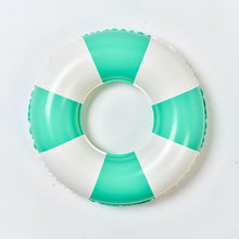 Load image into Gallery viewer, Mini Tube Pool Ring Zest Green Stripe
