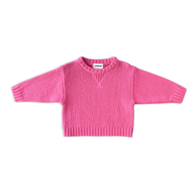 Load image into Gallery viewer, Merino Blend Knit Pull Over - Raspberry
