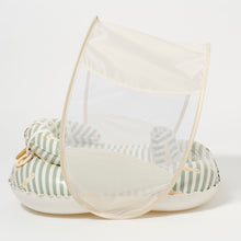 Load image into Gallery viewer, Interactive Baby Float Duck Sage Stripe
