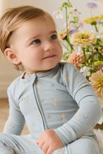 Load image into Gallery viewer, Organic Cotton Frankie Onepiece Lapin Jardin Blue
