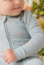 Load image into Gallery viewer, Organic Cotton Frankie Onepiece Lapin Jardin Blue

