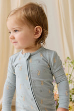 Load image into Gallery viewer, Organic Cotton Frankie Onepiece Lapin Jardin Blue
