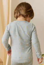 Load image into Gallery viewer, Organic Cotton Amory Long Sleeve Pyjama Lapin Jardin Blue
