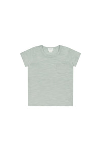 Organic Cotton Slub Tee - Ocean Spray