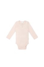 Load image into Gallery viewer, Jamie Kay Organic Cotton Modal Long Sleeve Bodysuit - Dainty Pink
