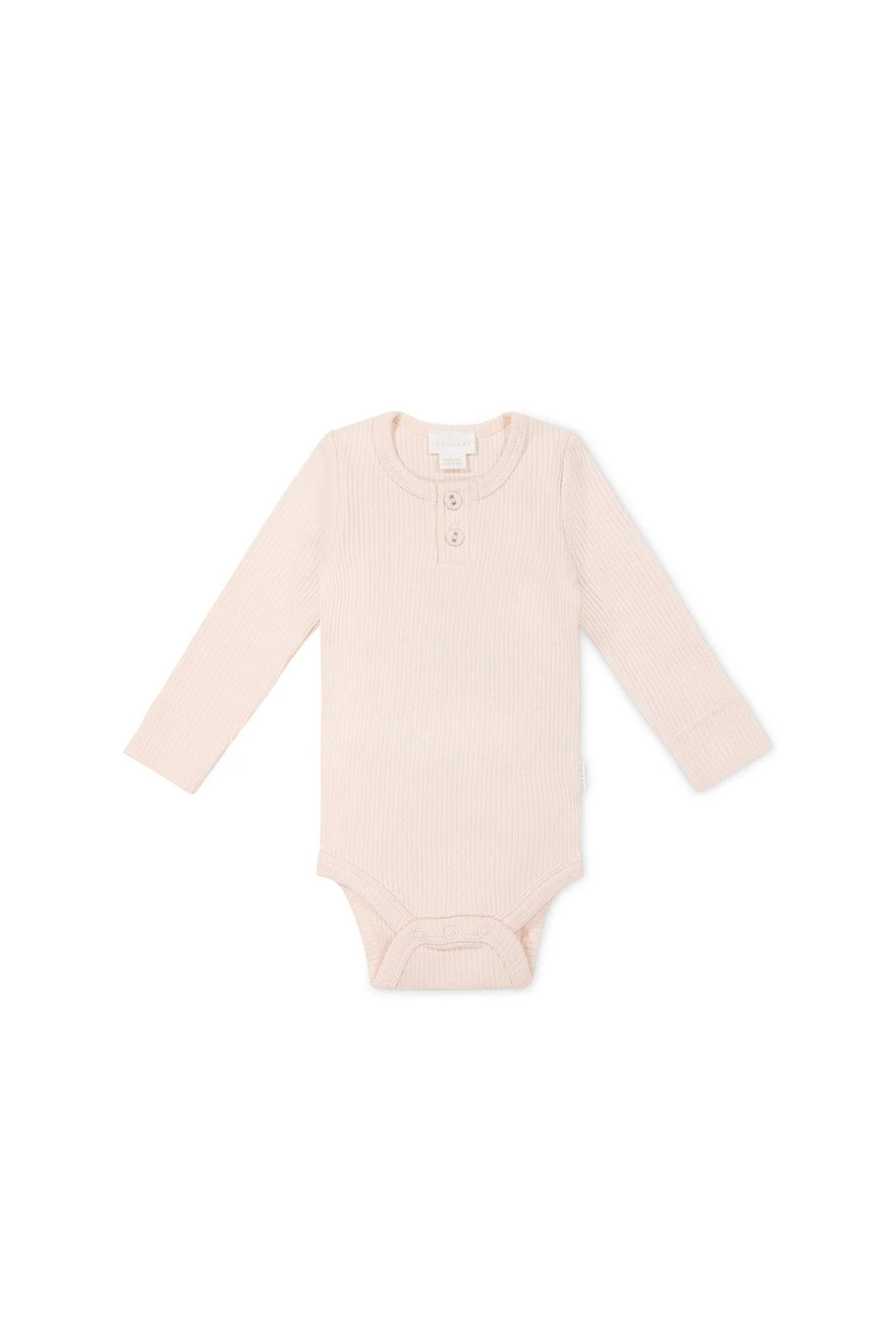 Jamie Kay Organic Cotton Modal Long Sleeve Bodysuit - Dainty Pink