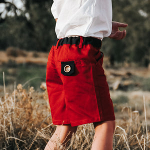 Boys Oscar Shorts - Red