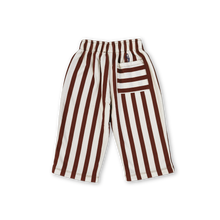 Load image into Gallery viewer, Organic French Terry Striped Pants - Maroon
