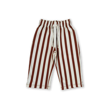 Load image into Gallery viewer, Organic French Terry Striped Pants - Maroon

