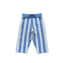 Load image into Gallery viewer, Organic Milano Stripe Knit Pant - Cobalt Ice
