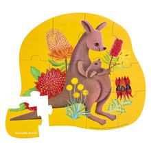 Load image into Gallery viewer, Mini Puzzle 12 pc - Kangaroo &amp; Joey
