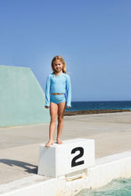 Load image into Gallery viewer, 2-Piece LS Swim Suit - Waves
