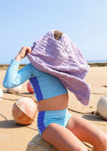 Load image into Gallery viewer, Bubble Terry Towelling Poncho - Mauve
