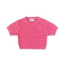 Load image into Gallery viewer, Organic Heavy Knit Tee - Bright Sorbet
