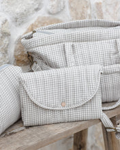 Load image into Gallery viewer, Diaper Bag + Changing Mat || Sage Gingham
