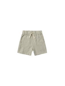 bermuda short || sage gingham