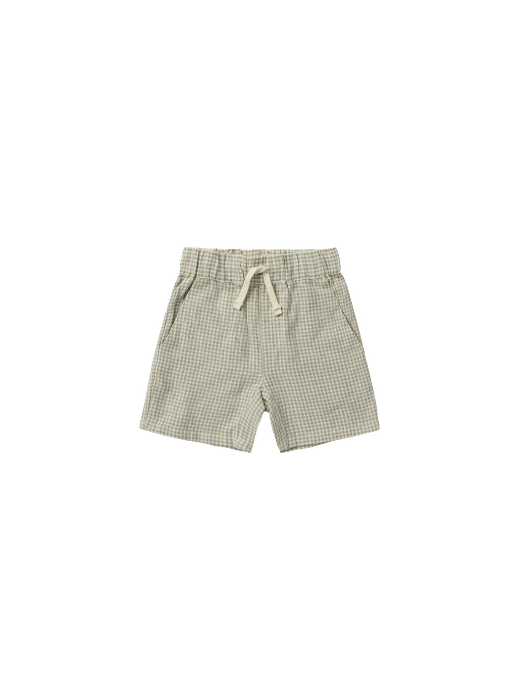 bermuda short || sage gingham