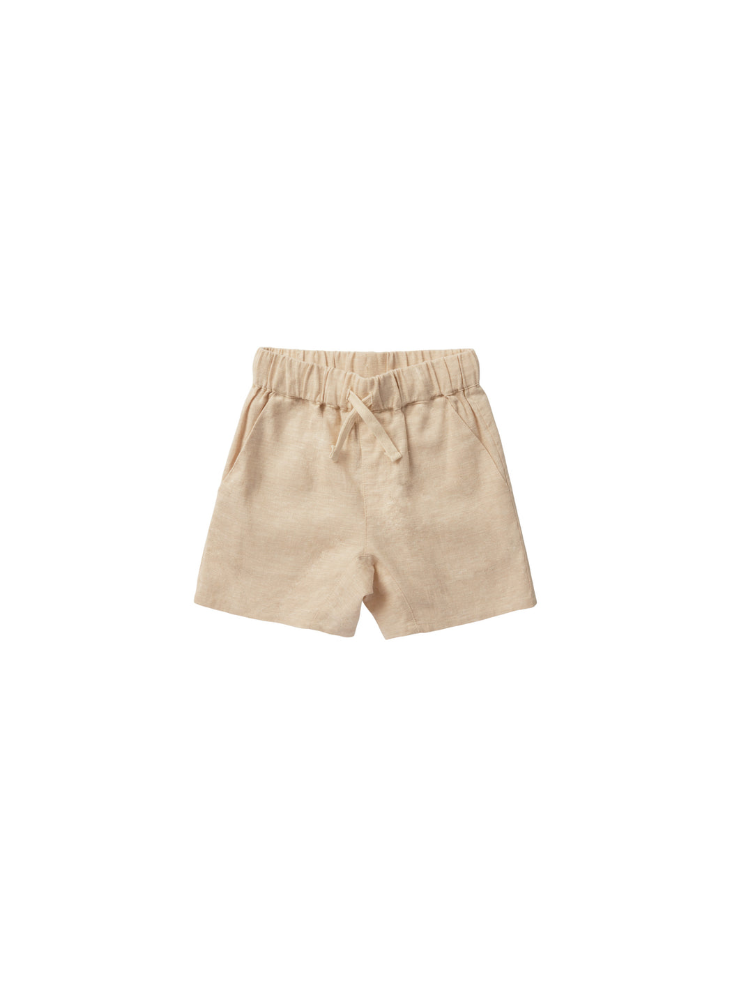 bermuda short || heathered sand