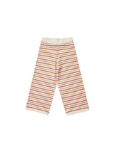 Load image into Gallery viewer, knit wide leg pant || honeycomb stripe
