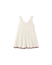 Load image into Gallery viewer, Crochet Tank Mini Dress || Natural
