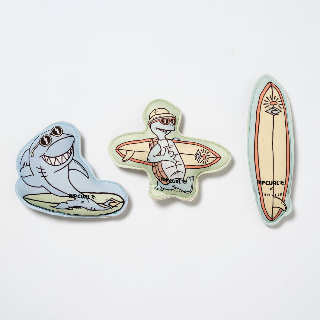 Dive Buddies Shred Turtle Aqua Set of 3