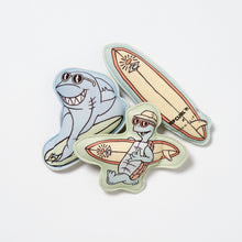 Load image into Gallery viewer, Dive Buddies Shred Turtle Aqua Set of 3
