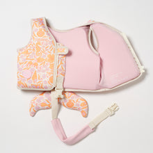 Load image into Gallery viewer, Kids Swim Vest 2-3 Ocean Magic Pink 3D
