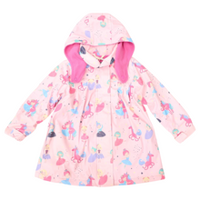 Load image into Gallery viewer, Dancing Unicorn Raincoat Pink
