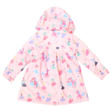 Load image into Gallery viewer, Dancing Unicorn Raincoat Pink
