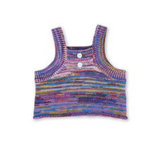 Load image into Gallery viewer, Knitted Singlet Top - Rainbow
