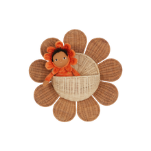 Load image into Gallery viewer, Rattan Daisy Wall Basket
