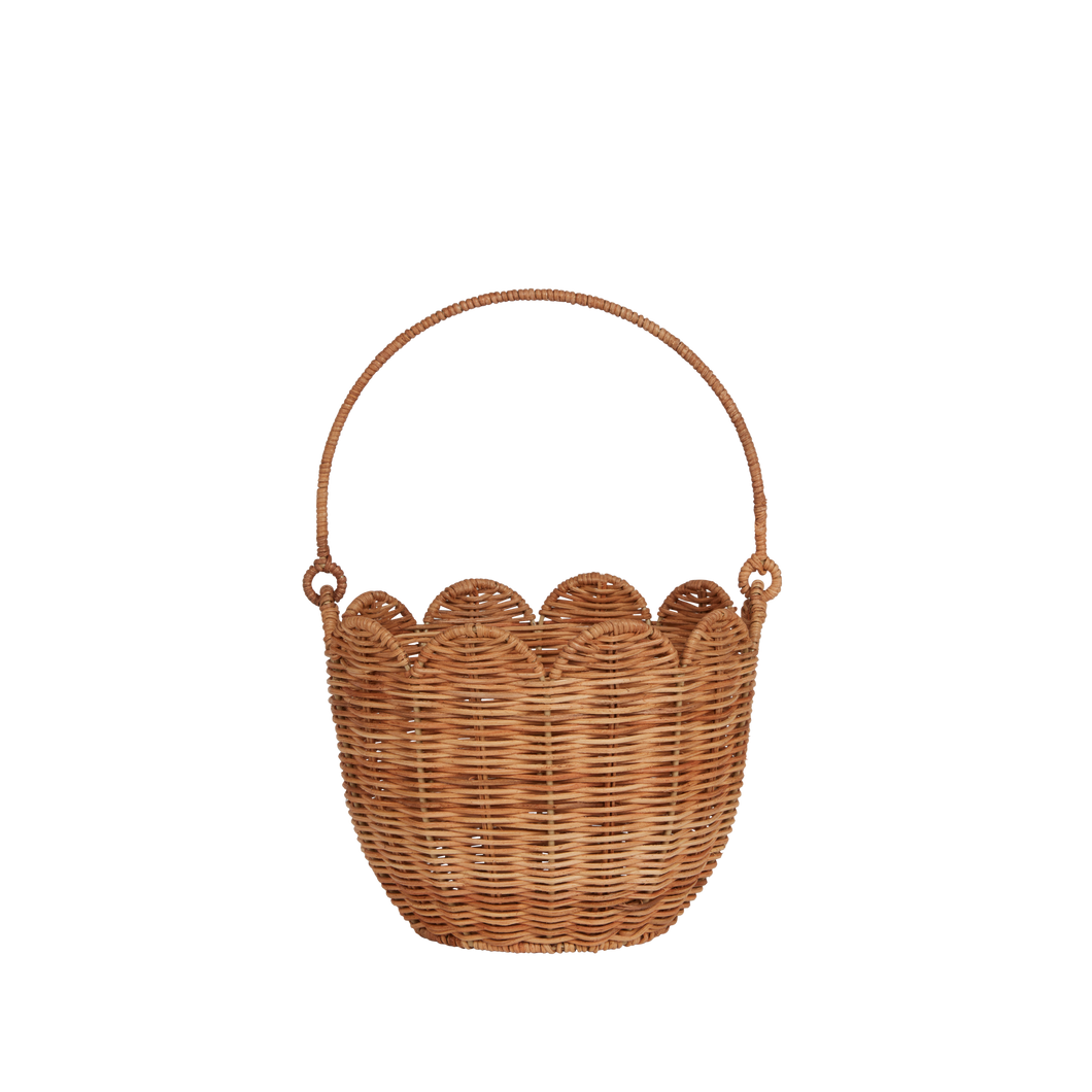 Rattan Tulip Carry Basket - Natural