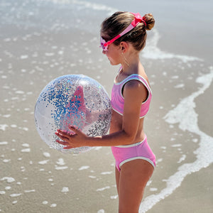 3D Inflatable Beach Ball Ocean Treasure Rose