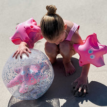 Load image into Gallery viewer, 3D Inflatable Beach Ball Ocean Treasure Rose
